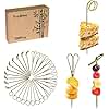TopBine 300 PCS Cocktail Picks, 4.7Inch Toothpicks for Appetizers, Natural Bamboo Knot Skewers, Mini Food Sticks, Fancy Tooth Picks for Drinks,Fruit,Cocktail Garnish Accessories, Party Supplies