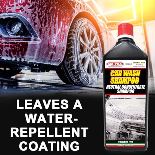 Image of MAFRA Car Wash Shampoo - High Foaming Formula for Exterior Cleaning | Safe on Paint & Coatings | Available in Multiple Variants & Sizes (1L)