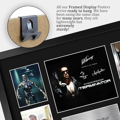Terminator 1 affiche encadrée A3 avec autographe imprimé pour fan - 5