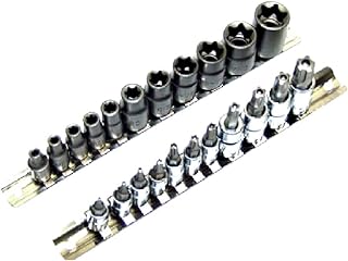 22 pcs Torx Star Bit Female E Socket Torx Star Tamper Proof Bit socket 5 Points
