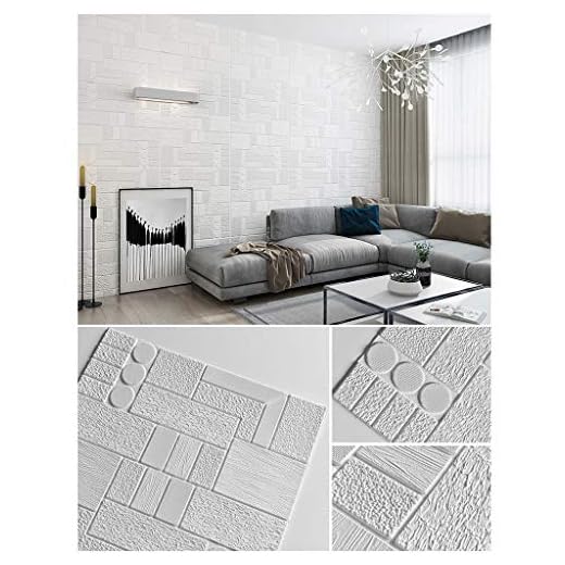 XXTTFF väggdekal 3D självhäftande tredimensionell tapet vattentät fukttålig miljövänlig XPE-skum forLiving Room sovrum bakgrundsvägg vägg 70 x 70 cm