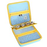 Hard Case for Makedo/Kizzikids Cardboard Construction Toys - 67/126/180/360-Piece Travel Toolbox Storage, Educational Kids Toys-Tourmate(Only Box) (Blue + Yellow)