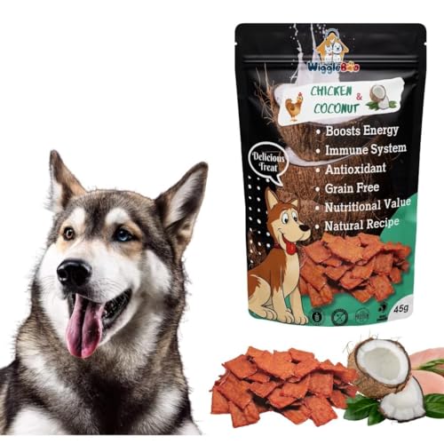 Image of Chicken & Coconut Dog Treat | Protein Rich | Fiber Rich | Crunchy Healthy Snacks | Training Treat | 45gm
