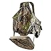 AUSCAMOTEK Camouflage Hunting Vest with Detachable Seat Cushion for Turkey Dove and Upland Bird Hunting -Woodland Spring
