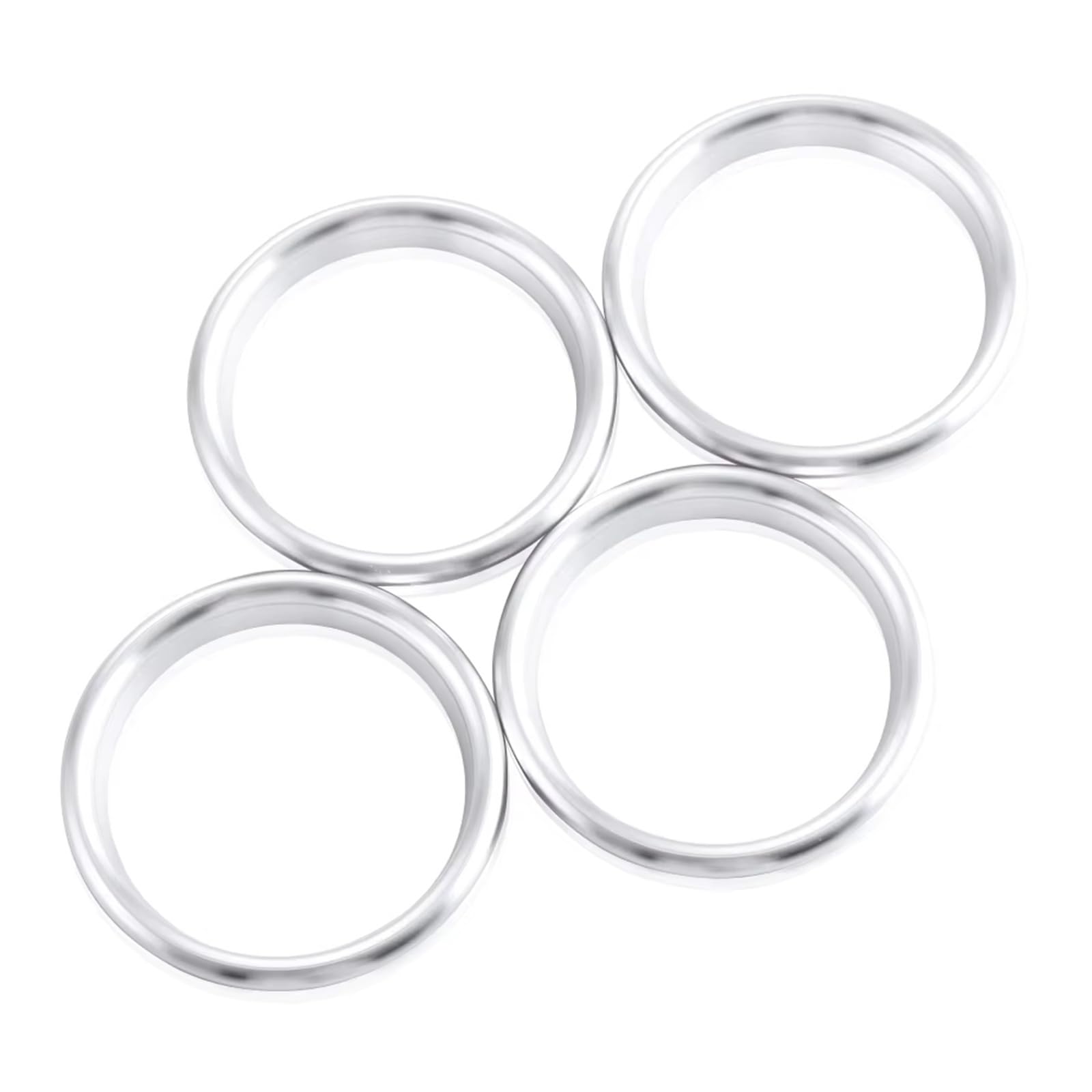 Center Air Vent Cover Trim Compatible with for A3 8V 2013-2016 Car Dashboard Air Vent Trim Sticker Air Outlet Decorative Ring Cover