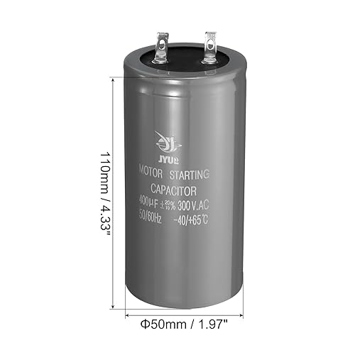 Miniatura 2 de PATIKIL Condensador de arranque del motor, 400uf 300V 5060Hz CD60 Condensador de arranque para aire acondicionado, motor eléctrico comienza a
