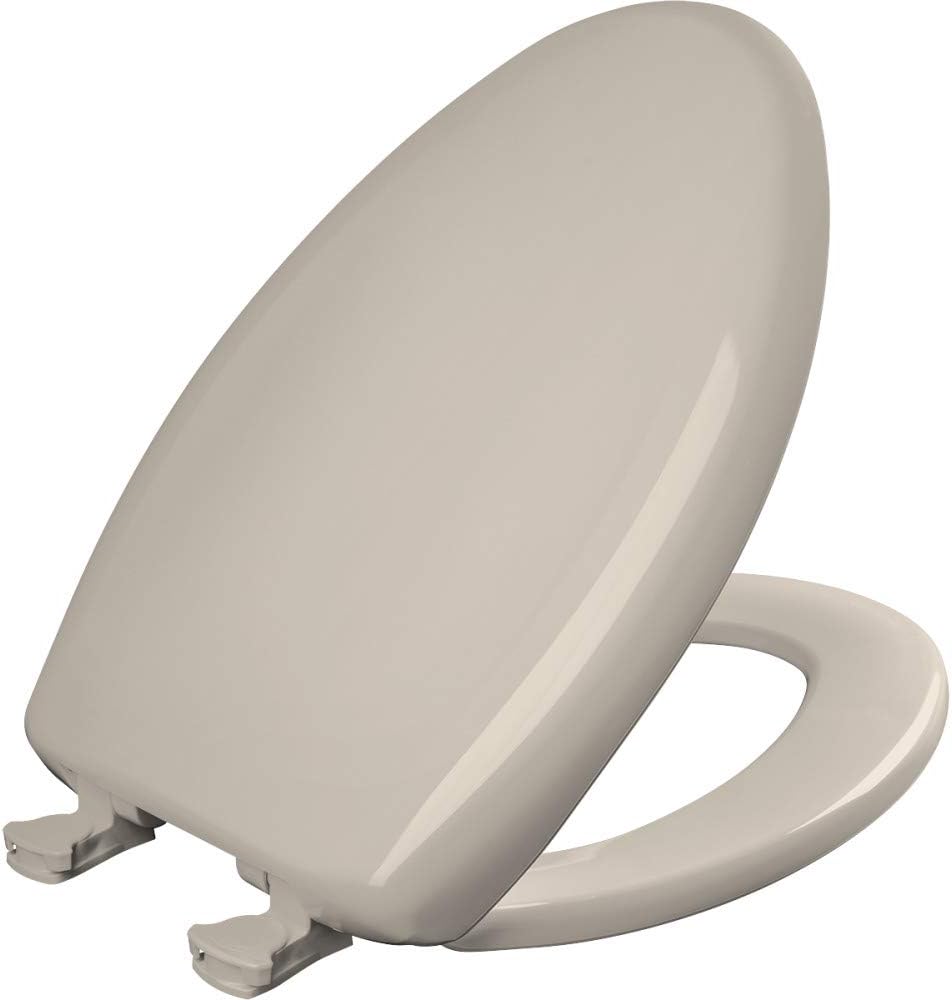 Bemis 1200SLOWT 443 Lift-Off Plastic Elongated Slow-Close Toilet Seat, Innocent Blush/Zinfandel