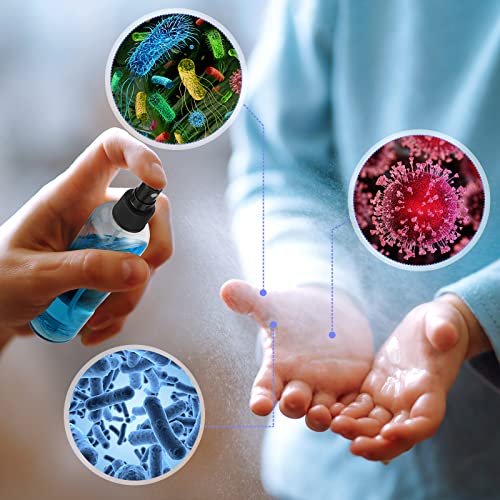 Eccliy 64 Pcs 8 oz Plastic Mist Spray Bottles Refillable Clear Empty Spray Bottles Mist Sprayer with Black Spray Cap for Essential Oils Travel Perfumes Disinfectant - Image 5
