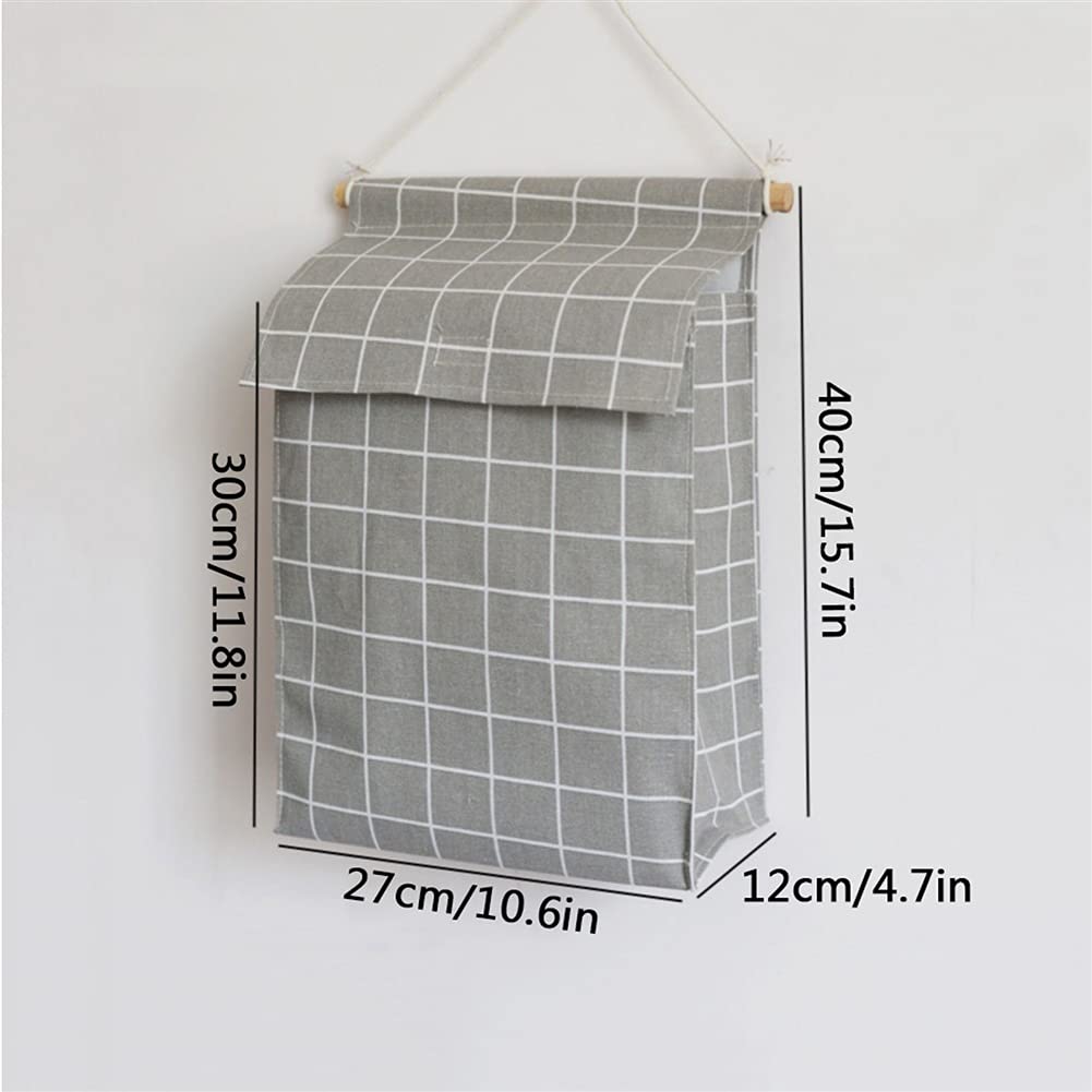 Sacchetto di stoccaggio montato a parete grande capacità sopra la porta Bagno da parete Appeso sacchetto di immagazzinaggio con coperchio in cotone Blocking sacchetto di stoccaggio sacchetto di blocco