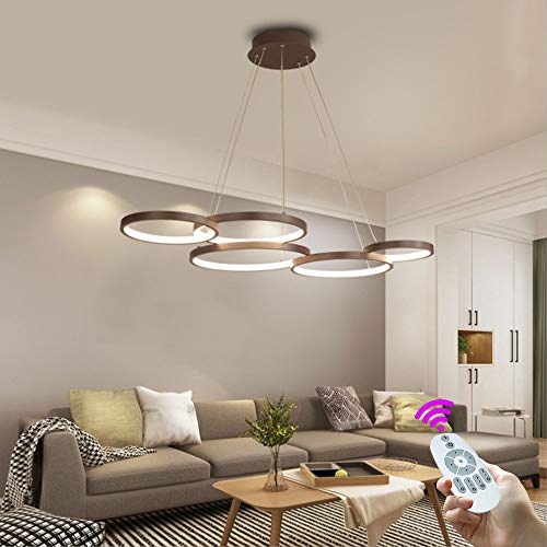 Lustre LED dimmable avec télécommande pour un éclairage sur mesure