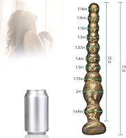 Vista 4 de FST Cuentas anales largas para el punto G vaginal, estimulación profunda, consolador de ano con zona sensible al punto P, masturbación, masaje