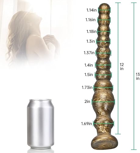 Miniatura 4 de FST Cuentas anales largas para el punto G vaginal, estimulación profunda, consolador de ano con zona sensible al punto P, masturbación, masaje,