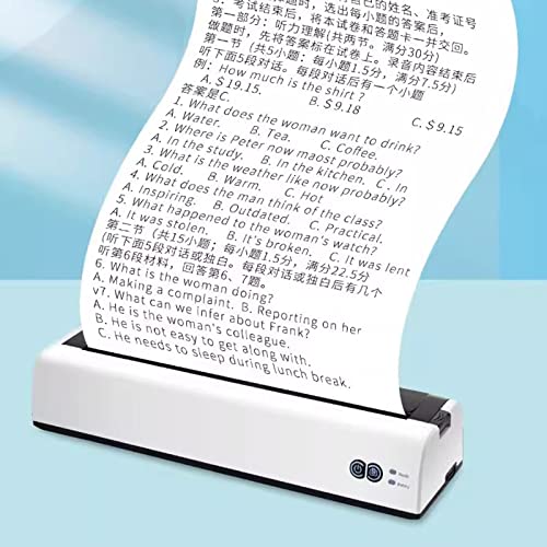 Image of Portable Printers Wireless for Travel, Thermal Tattoo Stencil Printer for Office, Letter Bluetooth Compact Printer for 8.5 inchx11 inch Size