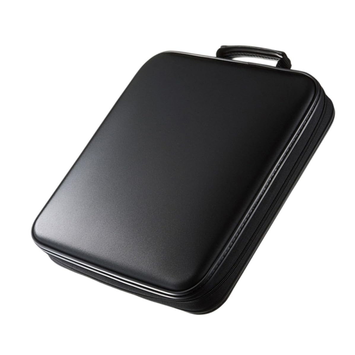 Garneck Organizer CD Portatile Nero Capacità 160 Slot in Materiale Pp e Tessuto Non Tessuto, Custodia Resistente e Capiente per Casa, Auto e Viaggi