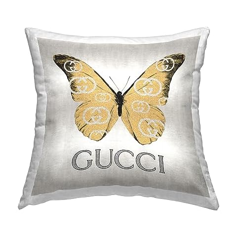 Stupell Industries Glam Butterfly Pillow Cover
