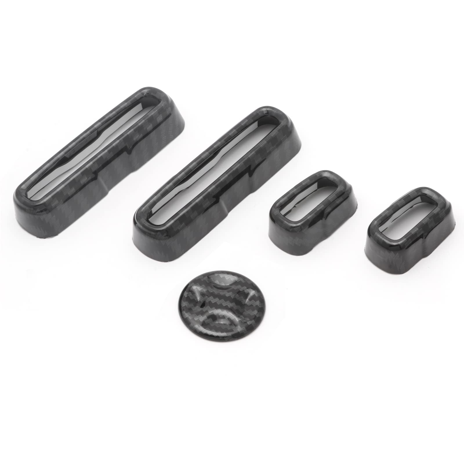 Xotic Tech Seat Adjustment Knob Switch Buttons Cover Trim, Carbon Fiber Pattern, Compatible with Honda Accord 10th Gen 2018-2022