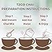 T2GO Instant Cardamom Chai Latte Mix Sweetened (8oz) | Premium Indian Powder with Dominant Elaichi Spice & Black Tea | Quick Hot or Iced Drink