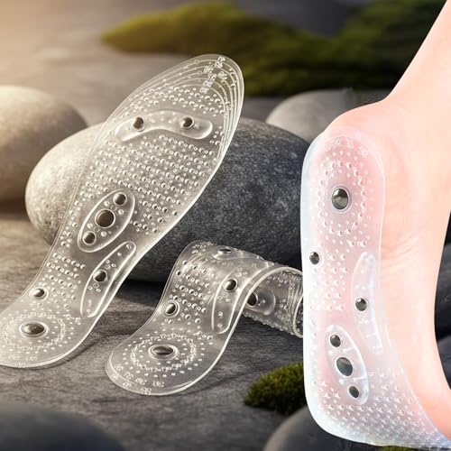 Plantillas magnéticas para masaje y alivio del dolor, transparentes talla 7.5-9.5 miniatura 1