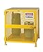 Little Giant GSU-36W-40H Yellow Steel Upright Gas Cylinder Storage Unit Locker, 40" Overall Height, 38" Overall Width, 38" Overall Depth
