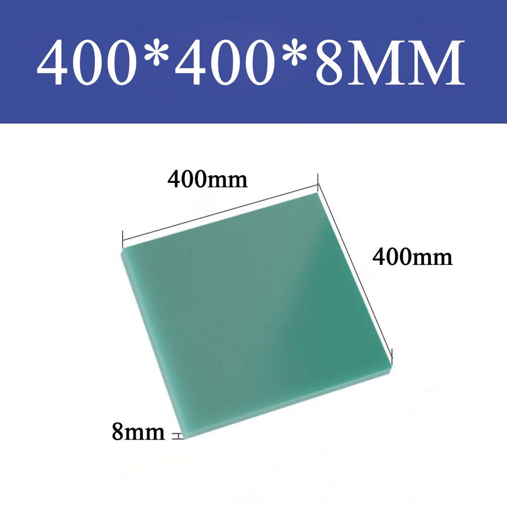 Panneau isolant en fibre de verre époxy FR4 (1 pièce), 400 x 400 mm, vert d'eau, G10, for prototypage de circuits imprimés et isolation électrique.(400x400x8mm)