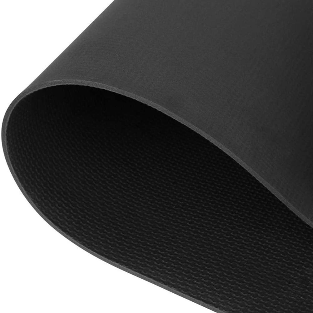 Tappetino da Yoga da 4 Mm Eva Antiscivolo Fitness Slim Yoga Tappetini da Palestra per la Casa Tappetini per Esercizi da Palestra Pilates Tappetino da Fitness (Black)