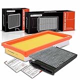 A-Premium 2-PC Engine & Cabin Air Filter with Activated Carbon Compatible with Nissan Versa