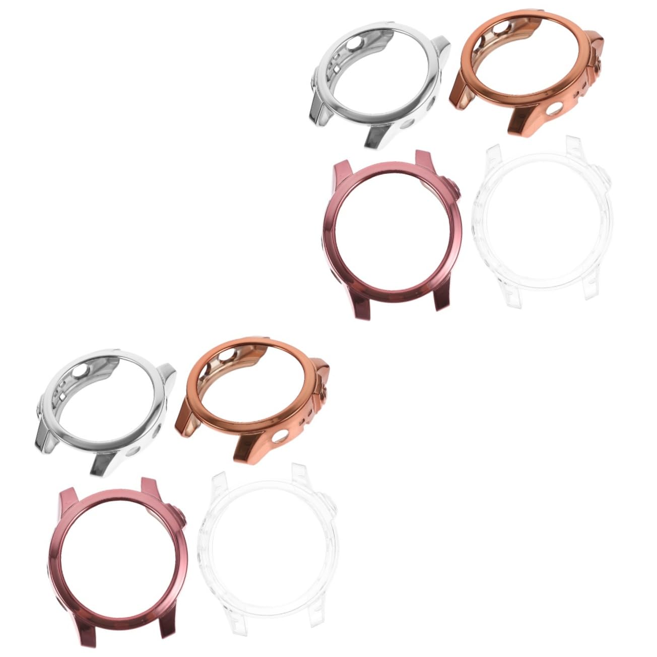 DOITOOL 8pezzi Coperture Protettive Per Anti- Tpu Per e Protezione Per Smartwatch Compatibili Rosa e
