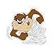 Fan Emblems Looney Tunes Taz Character Car Decal Domed/Multicolor/Clear, Tazmanian Devil Automotive Emblem Sticker Applies Easily to Cars, Trucks, Motorcycles, Laptops, Windows, Almost Anything