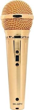 ميكروفون ديناميكي VocoPro GOLD58، على شكل قلب