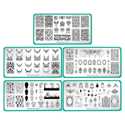 Maniology Gothic Halloween Nail Stamping Plate Set | Spooky Theme