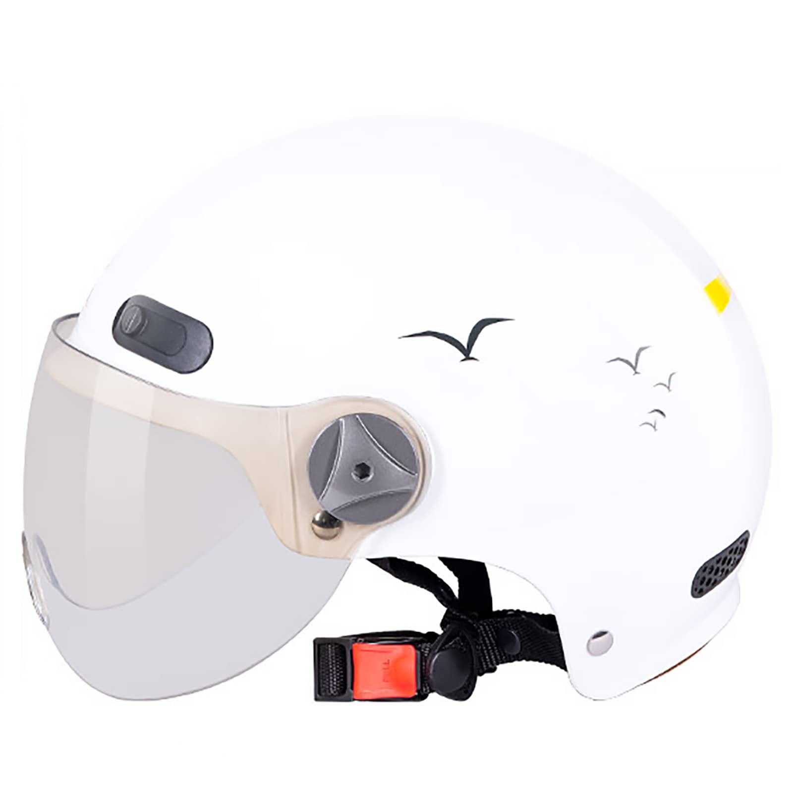 Casco retro half-helmet resistente al impacto JATIBOSH jet