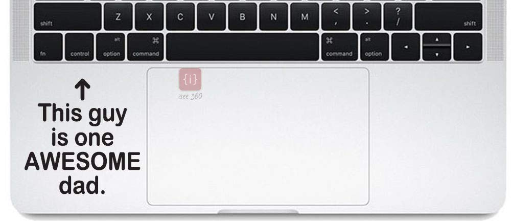 ISEE 360® This Guy is One Awesome Dad Laptop Stickers Colour Black Size L xH 10cmX7cm