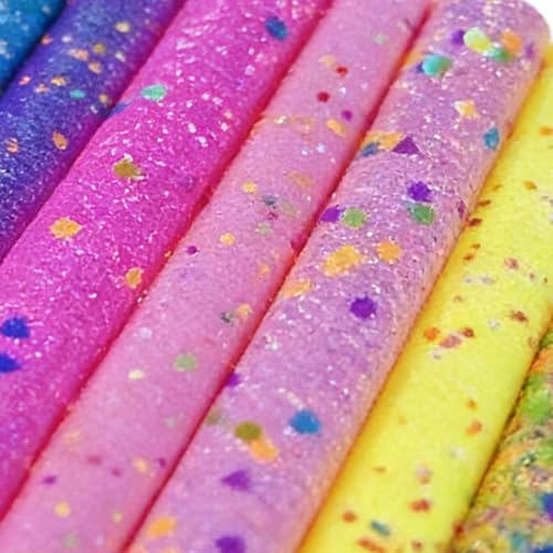 Vinilo textil purpurina termoadhesivo brillante para manualidades A4 7