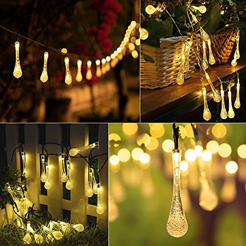 Image of Xenith 14 LED Crystal Bubble Waterdrop Fairy String Lights for Diwali Christmas Xmas Tree New Year Party Birthday Wedding Garden Indoor Outdoor Decoration Light (Warm White, 3.5 Meter)