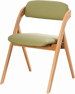 YAONJS Taburete De Oficina Plegable De Madera con Respaldo: Silla Plegable Portátil para Uso En Casa, En Conferencias Y En El Escritorio.(Green)