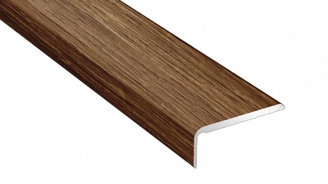 Tmw Profiles Smoked Oak Oak Walnut Anodized Threshold Laminate Floor Edge Profile Strip Profile For Laminate/Wood Flooring Trim Door Stops End 1 Meter By (Dark Oak)