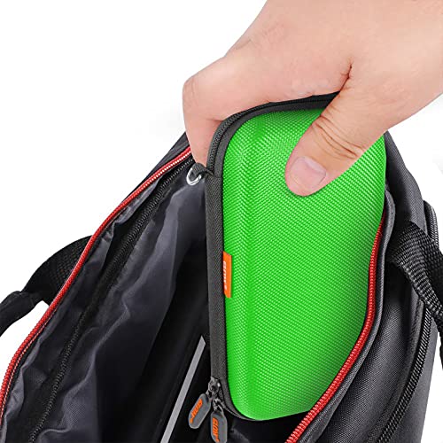 Image of Power Bank Storage Case - GLCON Hard EVA Protective Travel Case - Small Electronic Carrying Pouch for Hard Drive, Cell Phone, Charging Cable, External Battery, Earbuds (Light Green)