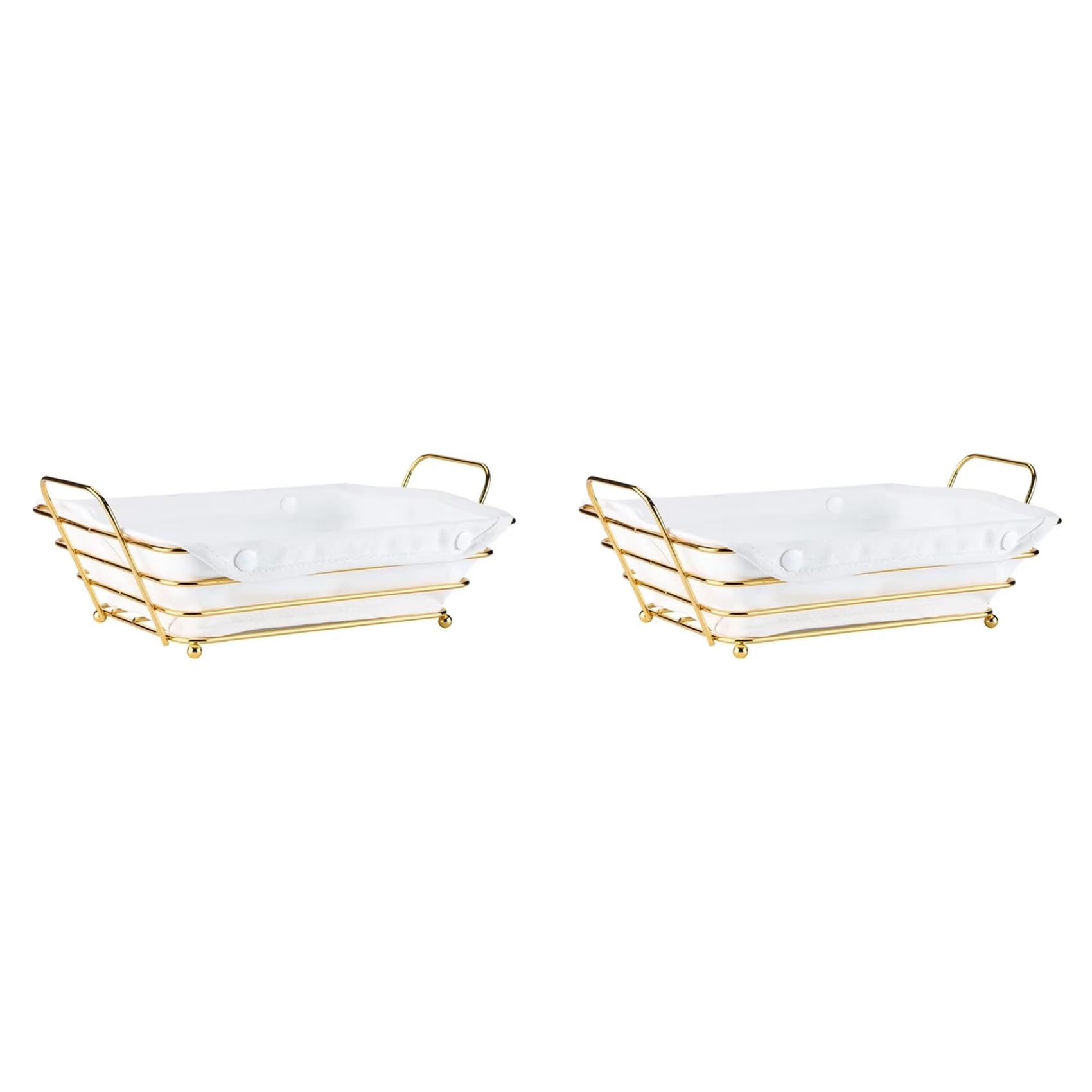 Hndhbfgrt 2X Bread Basket Storage Container - Fruit and Snack Box for Pantry and Desktop Decoration, Portability and Stylish
