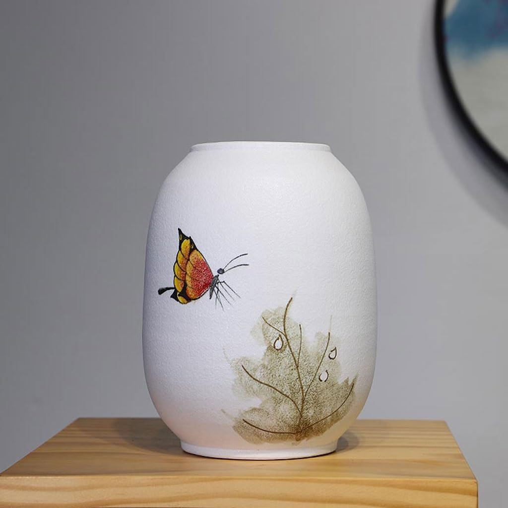 Wazon Nowoczesny chiński ceramiczny wazon Ornament prosty domowy stół do pokoju dziennego wazon wejście dekoracja szafki na wino Dekoracje domu
