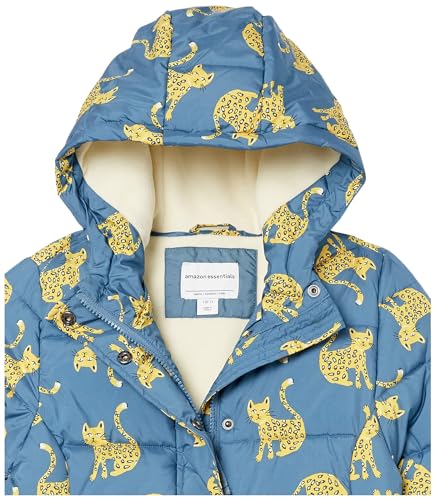Image of Amazon Essentials Girls and Toddlers' Heavyweight Hooded Puffer Coat, Water-Resistant