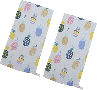 INOOMP 2 pçs bandana de bebê toalhas de bebê toalhas de banho infantis lenço vermelho lenço infantil impressão de toalha pequena alta densidade infantil bandana infantil toalha de algodão puro toalhas de bebê