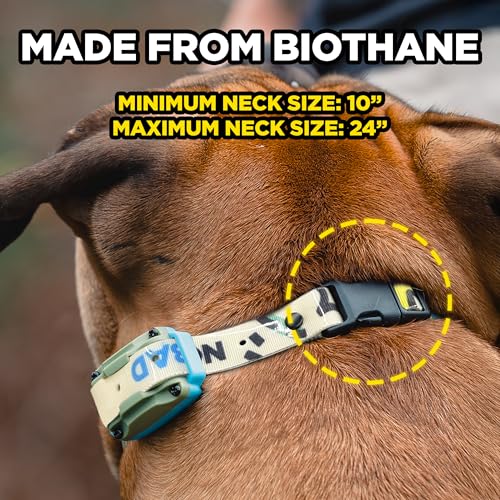 Image of Dogtra Tom Davis Quick Release 3 /4 inch Inch Strap with Buckle Waterproof Biothane for Remote Training E-Collar Easy Adjustable Comfortable for 280C 2.0 Receiver 28 inch - Beige