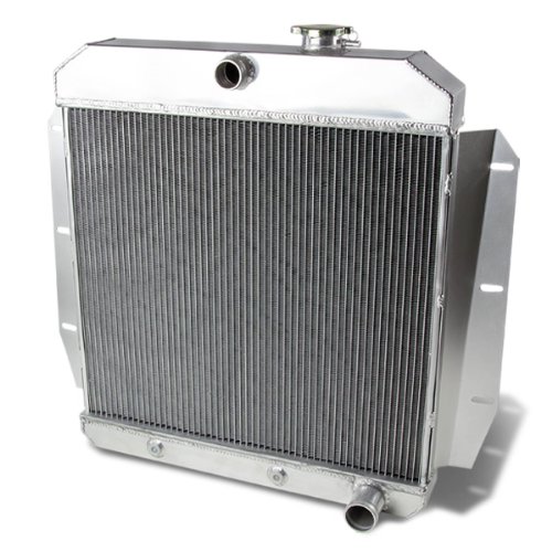 Image of DNA MOTORING RA-CHEVYT55-3 3-Row Full Aluminum Radiator Compatible with Chevy C- /K-Series, 3100 /3600 /3700 /3800 /3900 1955-1959; Compatible with GMC 100 /150 1955-1959 3.8L / 6.1L l6 / V8 MT