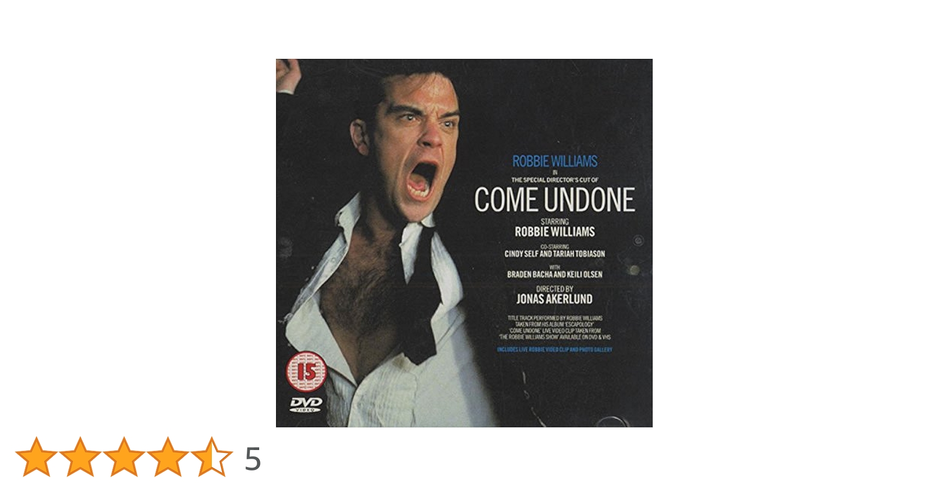 その他 Robbie Williams: Born to Be Wild [DVD] Robbie Williams: Come Undone [DVD]: Amazon.co.uk: Robbie