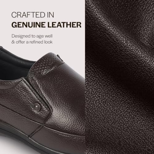 Image of FAUSTO Men's Formal Slip On Shoes for Office Wear | Comfortable Daily Work & Business Meeting Shoes | Professional Formal Footwear for Long Working Hours