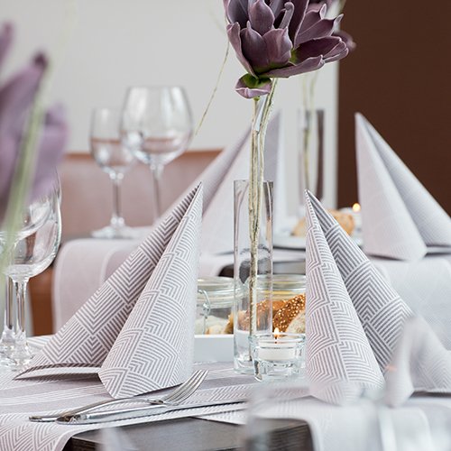 PAPSTAR, Royal Collection #86497 Napkins 1/4 Fold 40 cm x 40 cm Champagne Pack of 50, 7.8 x 20 x 20 cm - Image 2