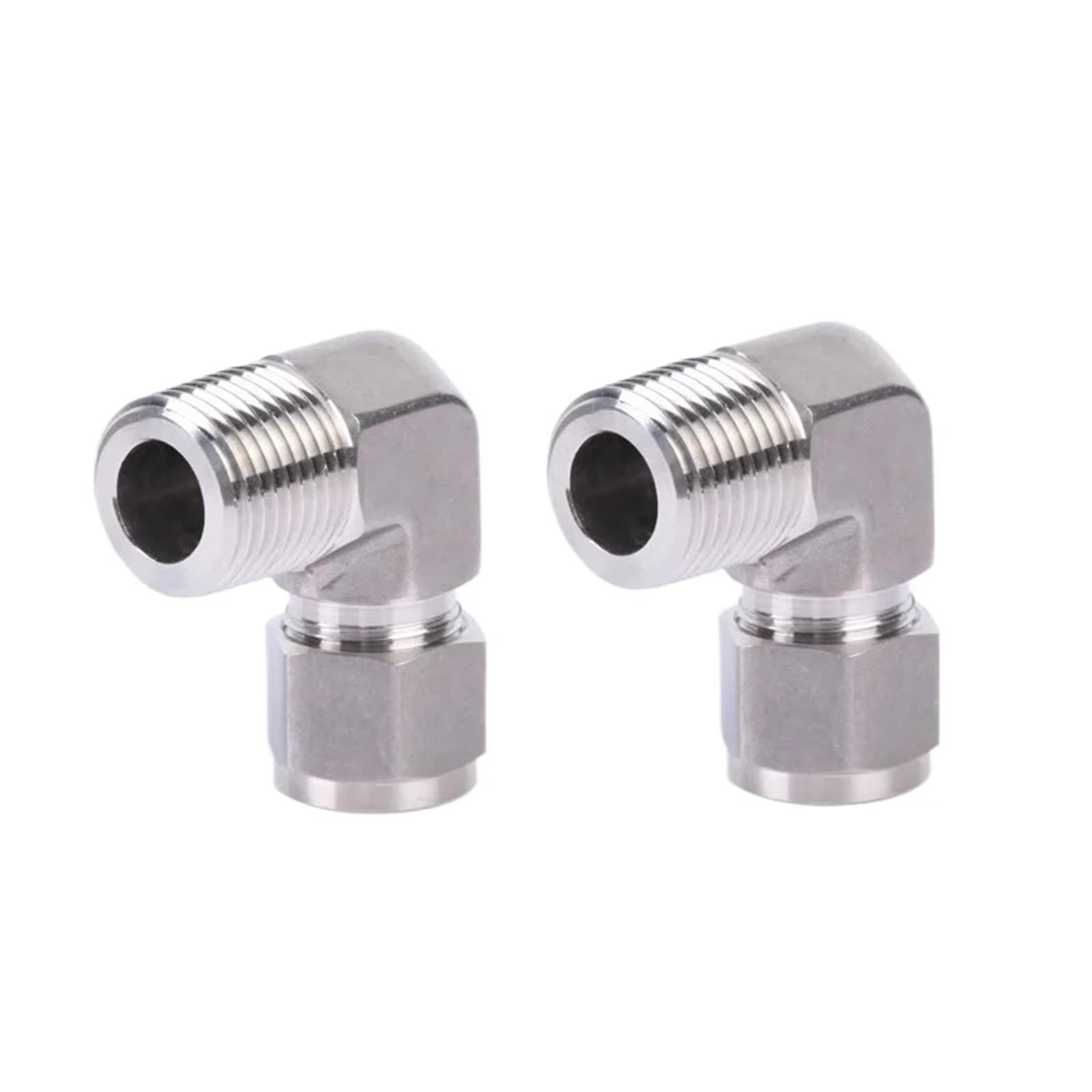 Winkelstück 1/4" BSPT männlich 2-25mm Rohr Kompression Union 316L Edelstahl Rohrverschraubung Anschluss UNF Mutter 1 Stücke(5mm)