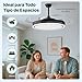 Ventilador de Techo 66w 30W Motor DC+36W Luz con aspas plegables con luz Led Imagen de Ventilador de Techo 66w 30W Motor DC+36W Luz con aspas plegables con luz Led