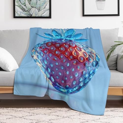 Couverture anti-boulochage durable bleu transparent pour canapé et chambre - 6