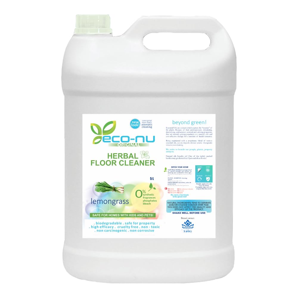 ECO-NU Lemongrass Based Herbal Floor Cleaner | 5 Litre (B0CCWLSVSL) Amazon Price History, Amazon Price Tracker
